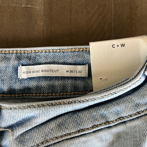 CLEO + WOLF SOUTH COAST HIGH-RISE LIGHT WASH STRETCH BOOTCUT JEANS - Picture 9 of 11